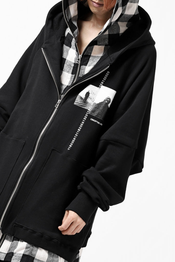 A.F ARTEFACT ”DOUBLES" LOOSEY LONG ZIP HOODIE