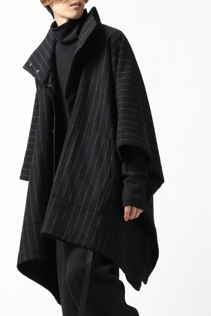 KLASICA MARGOT PONCHO COAT / WOOL FLANNEL