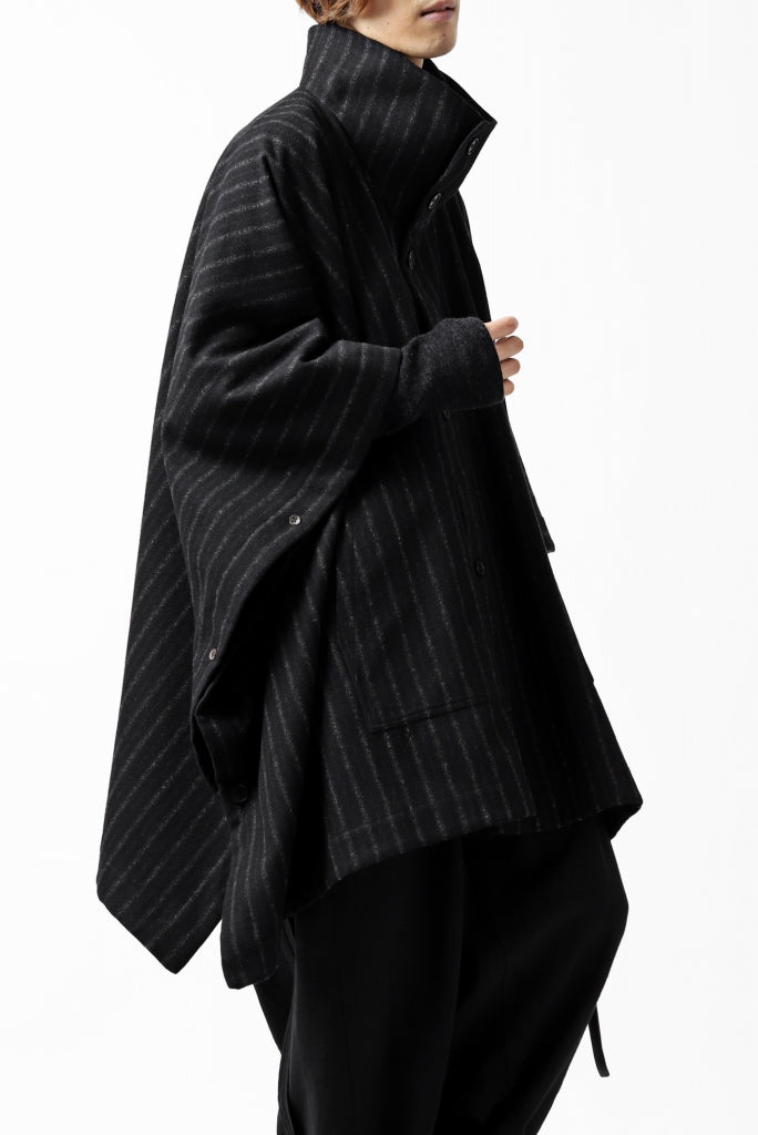 KLASICA MARGOT PONCHO COAT / WOOL FLANNEL