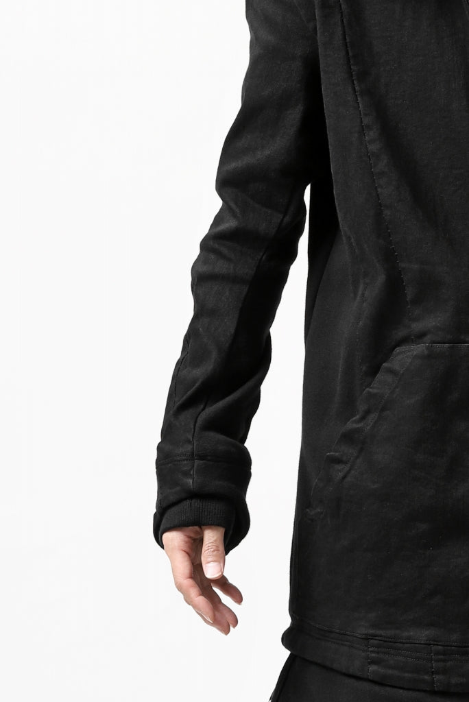 A.F ARTEFACT "FIRMLY" LONG HOODIE JACKET / DENIM + SWEAT