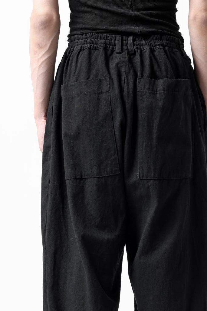 _vital easy straight trousers / cotton linen loose ox