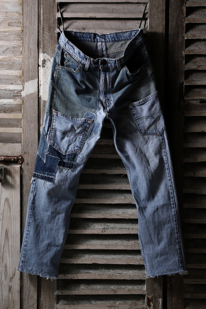 CHANGES VINTAGE REMAKE DENIM STRAIGHT PANTS / VINTAGE DENIM_B