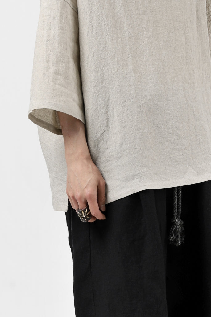ISAMU KATAYAMA BACKLASH SOFT LINEN PULLOVER SHIRT