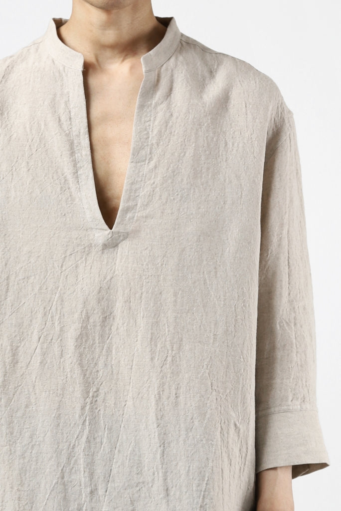 ISAMU KATAYAMA BACKLASH SOFT LINEN SKIPPER SHIRT