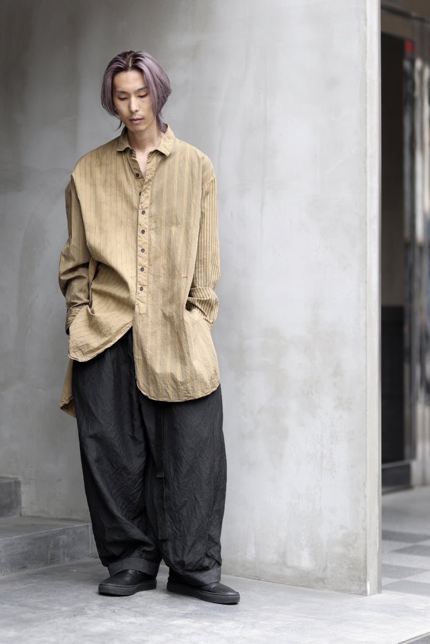 KLASICA REGULAR COLLAR OVER SIZED SHIRT / GARMENT NATURAL DYED