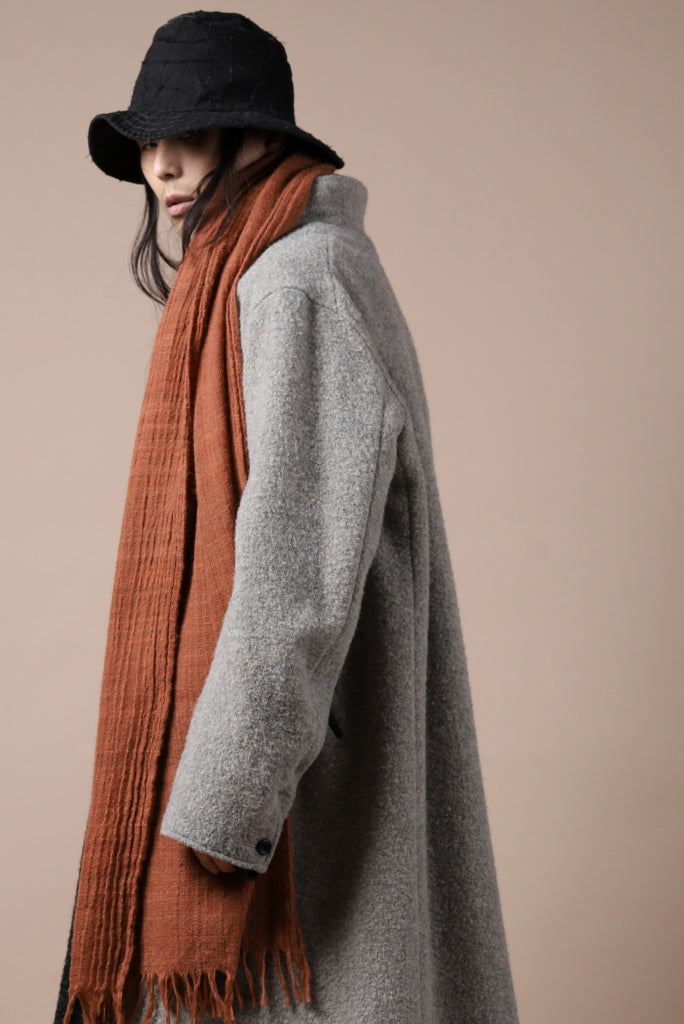 [ Stole ] blackcrow stole wool (PERSIMMON) Price / ￥19,800 - (in tax) Size / Free Color / Persimmon Material / Woven (Wool)