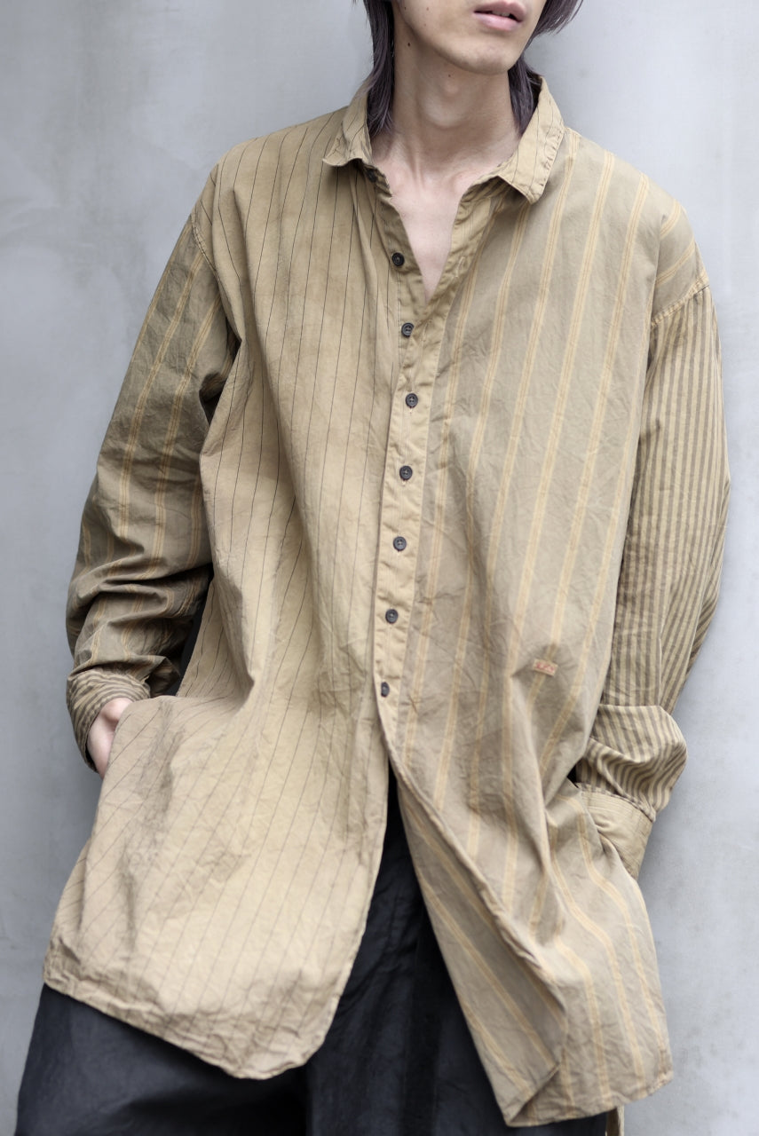 KLASICA WIDE CUT VINTAGE WORK COAT / GARMENT NATURAL DYED