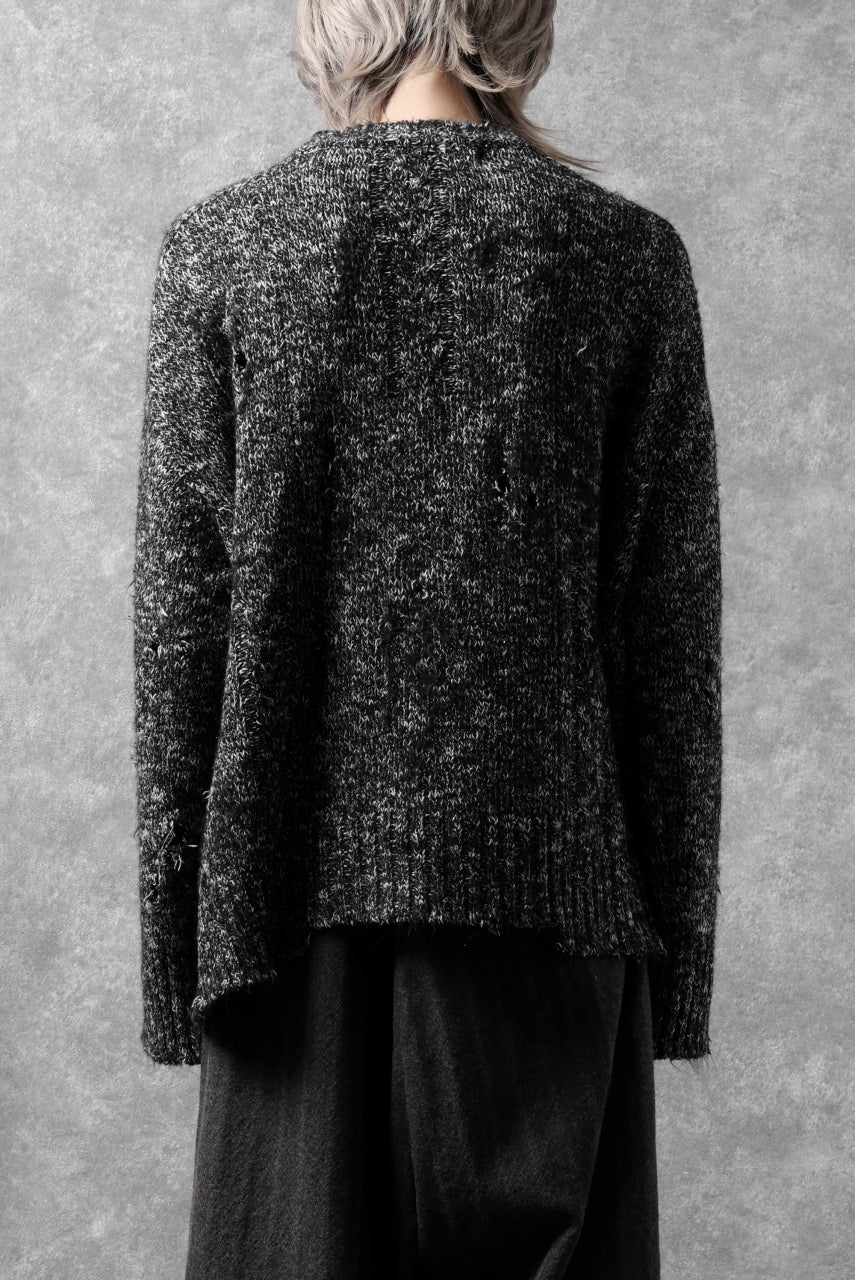 A.F ARTEFACT GRUNGE SWEATER / MELANGE WOOL