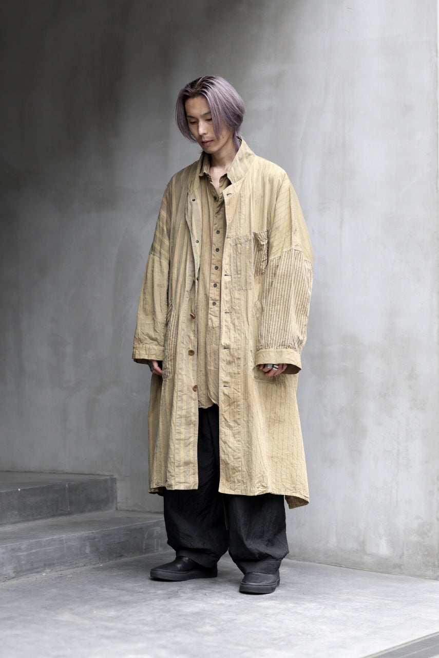 KLASICA WIDE CUT VINTAGE WORK COAT / GARMENT NATURAL DYED