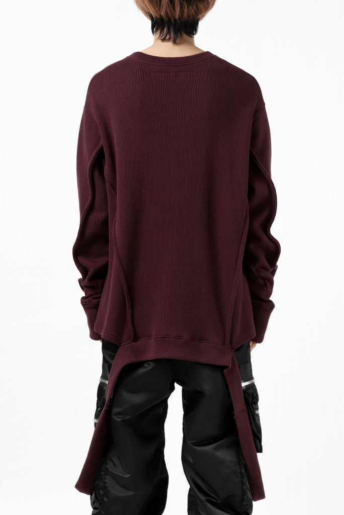 A.F ARTEFACT exclusive "möbius" IRREGULAR HEM KNIT PULLOVER