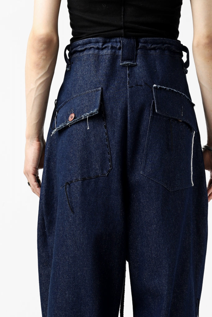 daska x LOOM exclucive wide tapered pants / organic denim washer