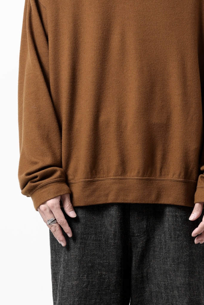 CAPERTICA MN-SWEAT TOP / SUPER 140s WASHABLE WOOL