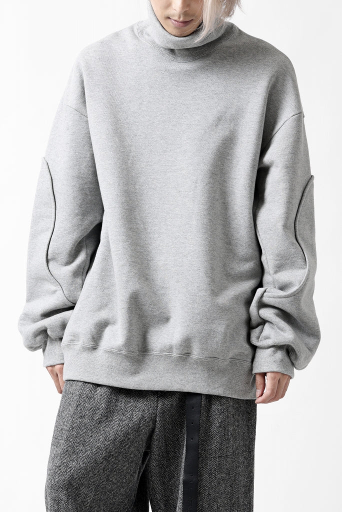 D-VEC HIGH NECK L/S SWEAT SHIRT / BRUSHED BACK TERRY