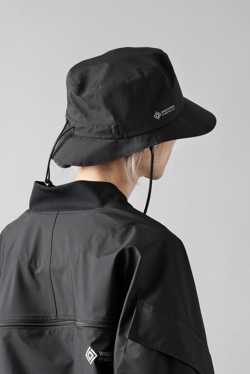 D-VEC x ALMOSTBLACK BUCKET HAT / WINDSTOPPER BY GORE-TEX LABS 3L S.D.G.