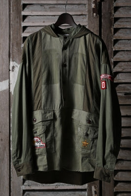 CHANGES VINTAGE REMAKE MILITARY HOODIE SHIRT-PARKA_