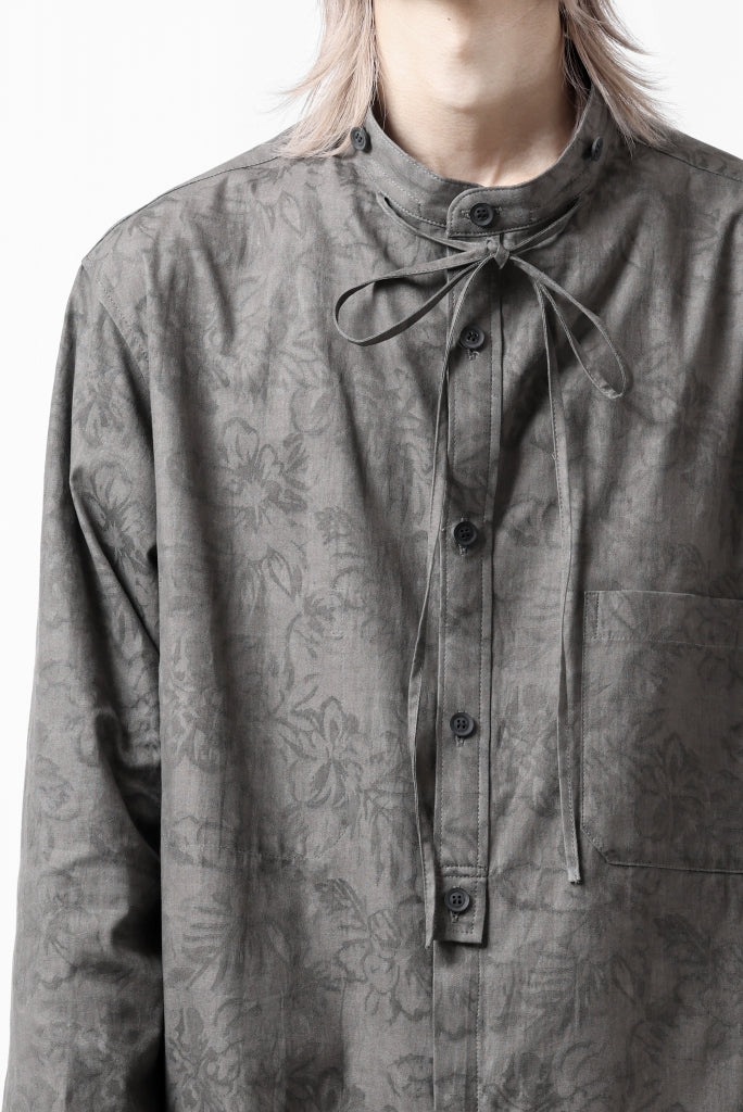 Y's for men SUMI-INK DYED FLORAL JACQUARD SHIRT
