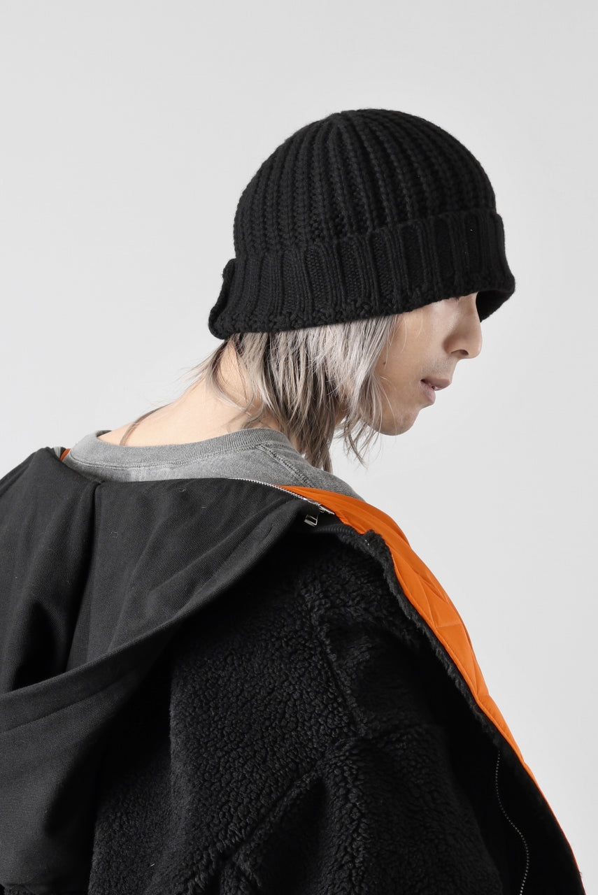 A.F ARTEFACT WOOL RIB KNIT CAP