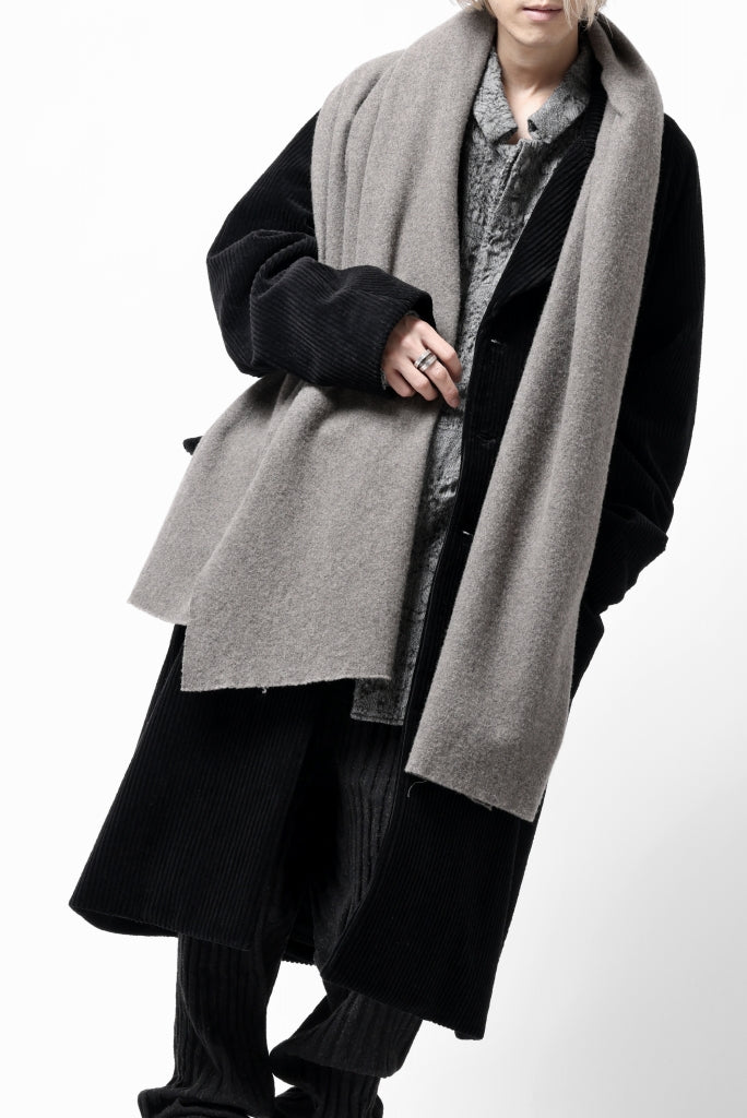 Hannibal. Oversized Fitting Corduroy Coat / ricardo 110. (BLACK CORD)