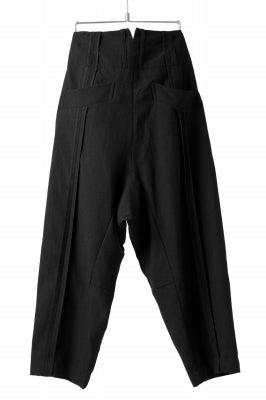 KLASICA SABRON WIDE TAPERED TROUSERS / MONOTONE HOUND TOOTH