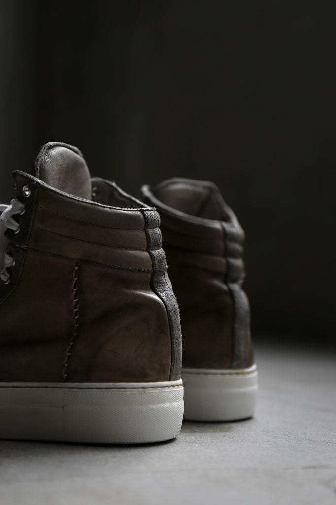 incarnation HIGH CUT BB-1 SNEAKER / HORSE COMBI LEATHER PIECE DYED