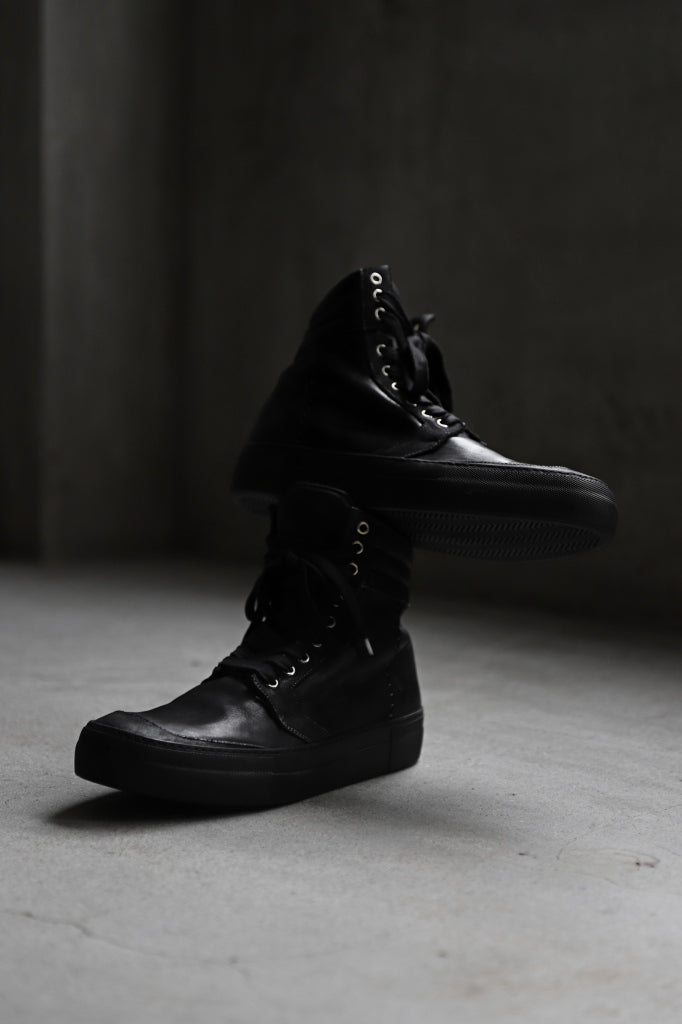 incarnation HIGH CUT BB-1 SNEAKER / HORSE COMBI LEATHER PIECE DYED