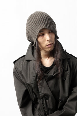 RUNDHOLZ DIP BEANIE CAP / RIB WOOL KNITTED