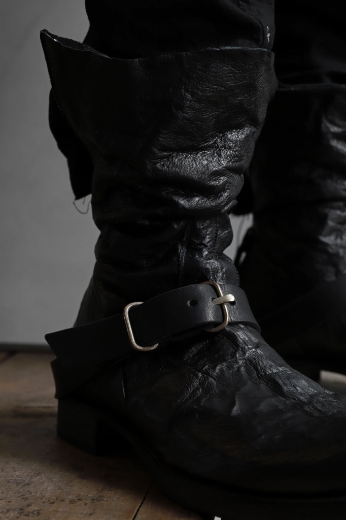 m.a+ goodyear tall buckle back zipper boots / S1C3Z/VAM 