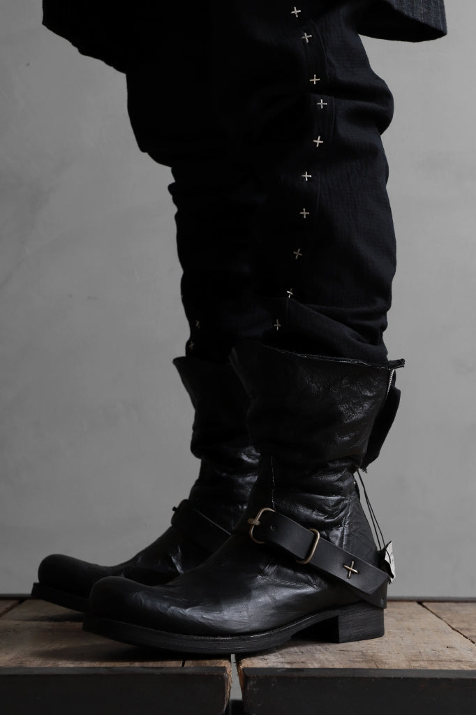 m.a+ goodyear tall buckle back zipper boots / S1C3Z/VAM 