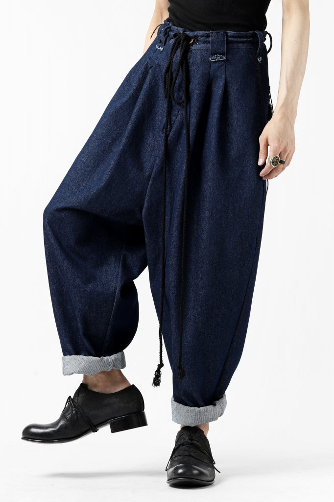 daska x LOOM exclucive wide tapered pants / organic denim washer