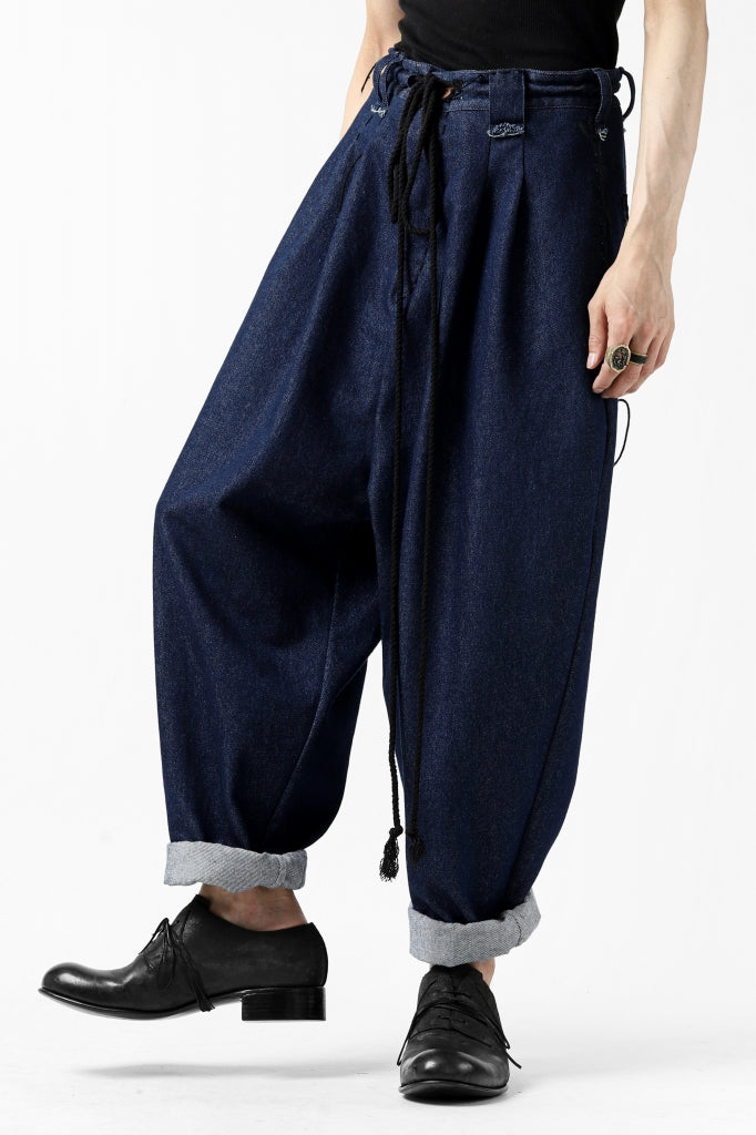 daska x LOOM exclucive wide tapered pants / organic denim washer