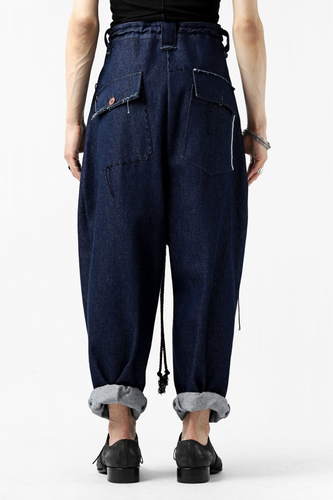 daska x LOOM exclucive wide tapered pants / organic denim washer