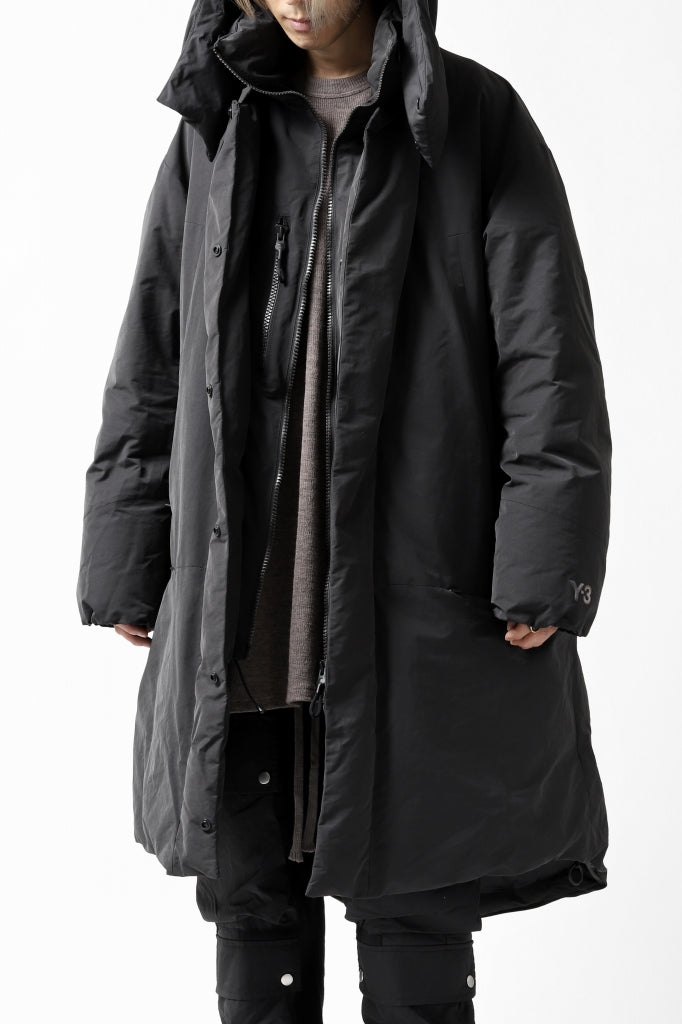 Y-3 Yohji Yamamoto M CH2 DOWN COAT / SUEDED POLY