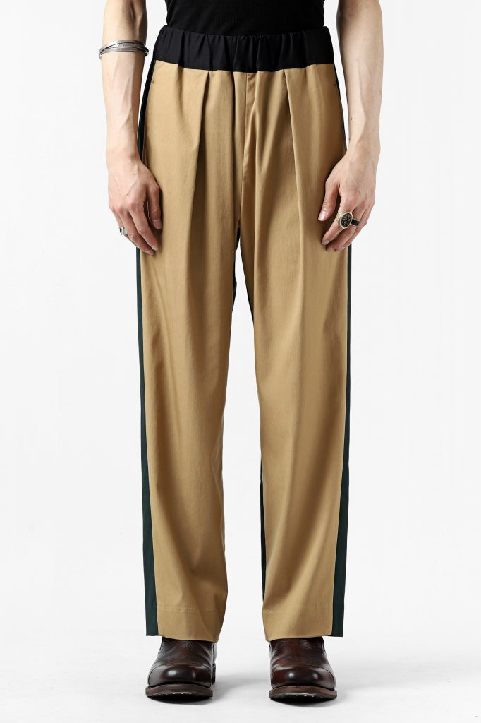 CULLNI TUCK STRAIGHT EASY TROUSERS / SOFT TWILL