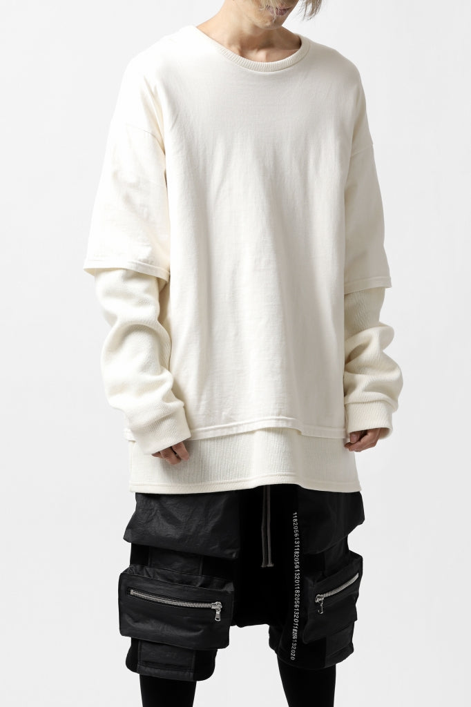 A.F ARTEFACT "Trunk-Show" LAYERED TOPS / COTTON KNIT + LIGHT JERSEY