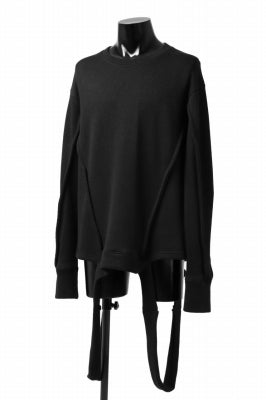 A.F ARTEFACT "möbius" IRREGULAR HEM KNIT PULLOVER