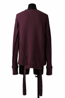 A.F ARTEFACT "möbius" IRREGULAR HEM KNIT PULLOVER