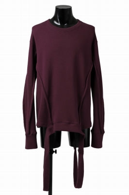 A.F ARTEFACT "möbius" IRREGULAR HEM KNIT PULLOVER