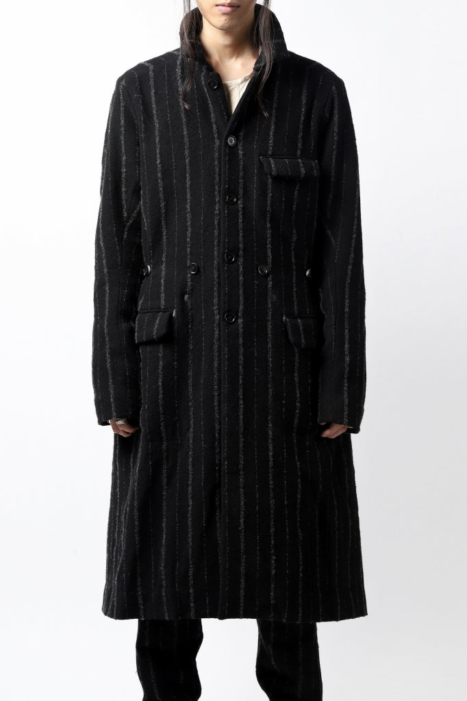 daska x LOOM exclucive long coat / bouclé stripe