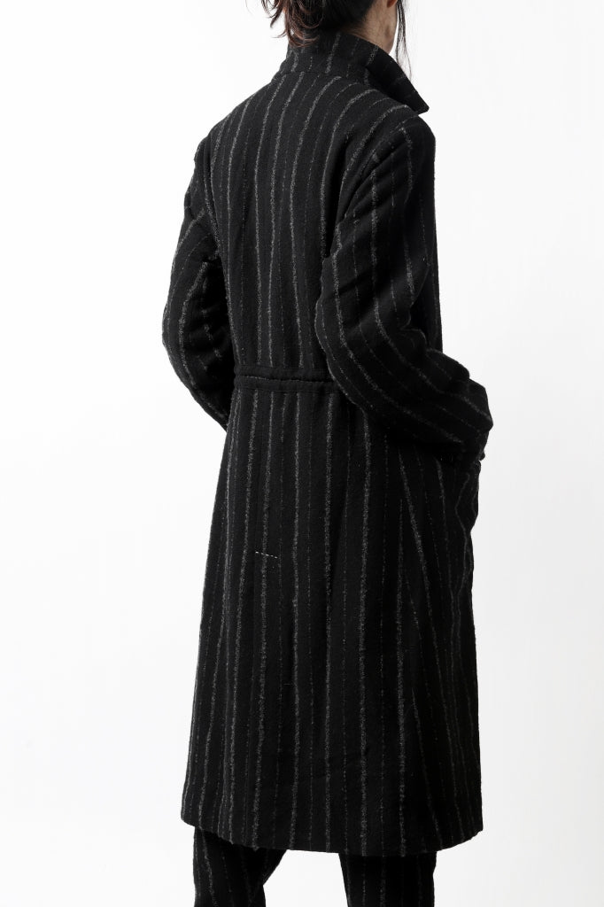 daska x LOOM exclucive long coat / bouclé stripe