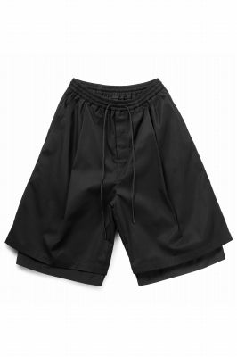 JOE CHIA WIDE TUCK/LAYER TROUSERS SHORT