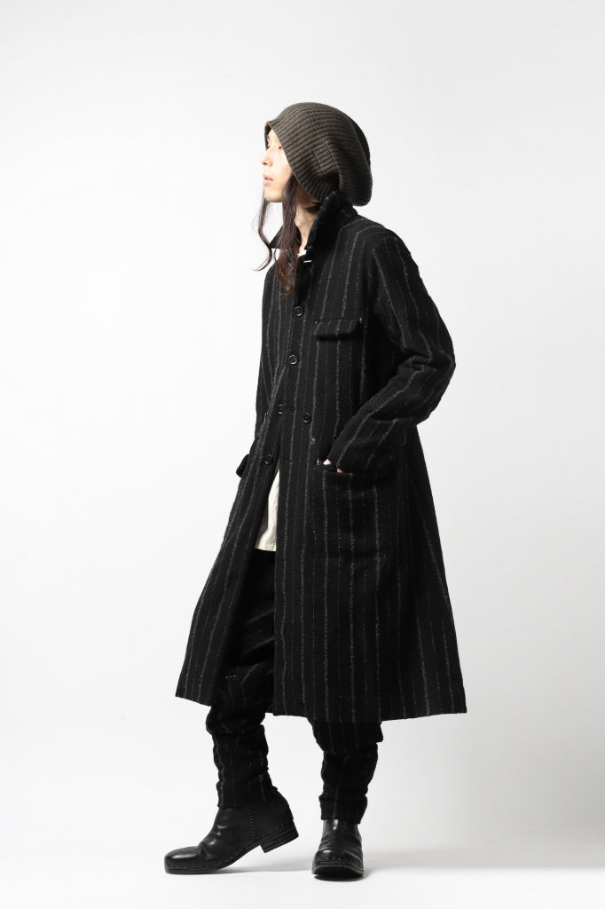 daska x LOOM exclucive long coat / bouclé stripe