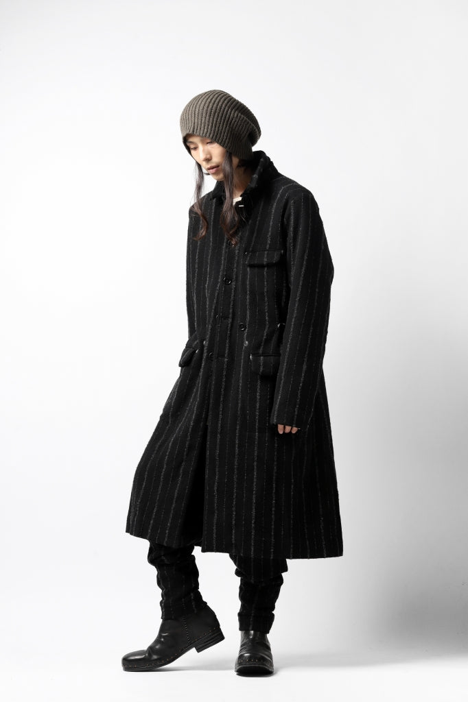 daska x LOOM exclucive long coat / bouclé stripe