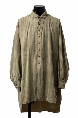 KLASICA REGULAR COLLAR OVER SIZED SHIRT / GARMENT NATURAL DYED