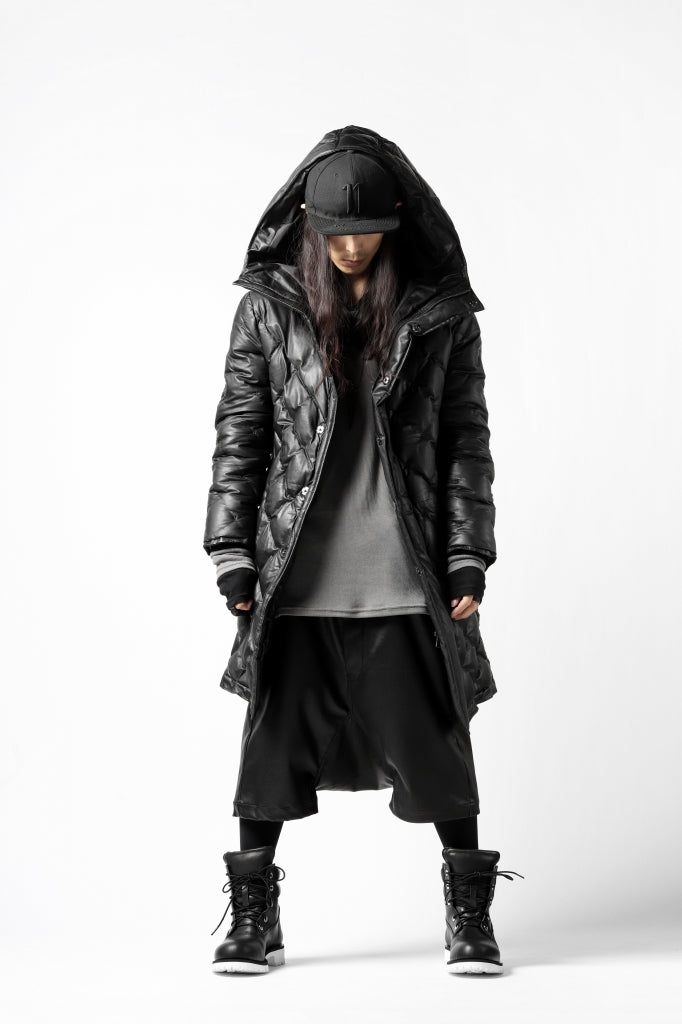 ISAMU KATAYAMA BACKLASH HOODED DAWN COAT / [KANGAROO LEATHER / POLAND WHITE GOOSE] (