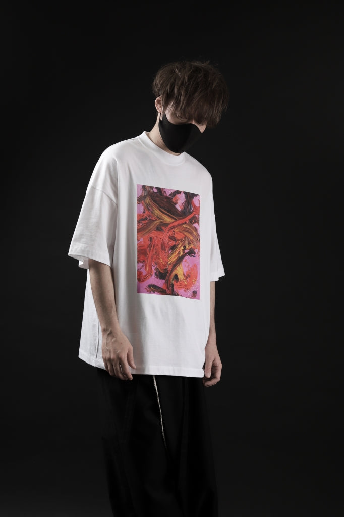 ALMOSTBLACK OVERSIZED PRINT T-SHIRT