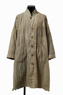 KLASICA WIDE CUT VINTAGE WORK COAT / GARMENT NATURAL DYED