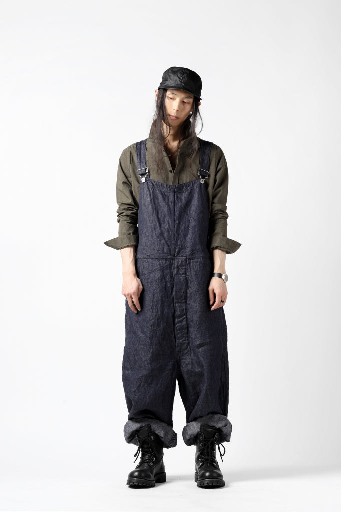 KLASICA MB OVERALL / DEEP DYED LINEN DENIM