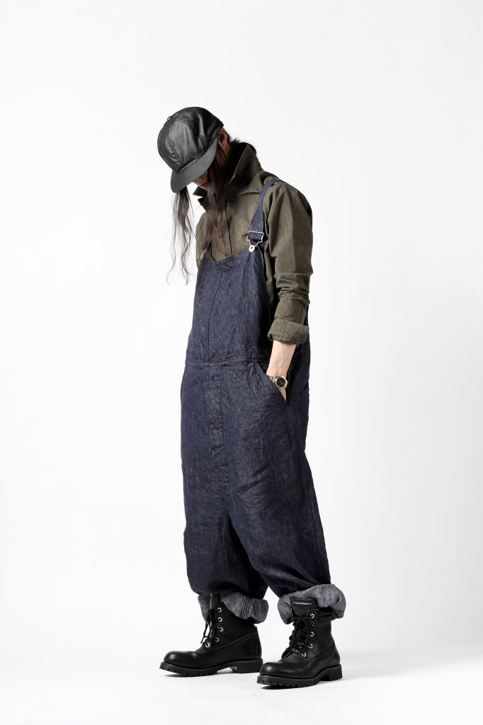 KLASICA MB OVERALL / DEEP DYED LINEN DENIM