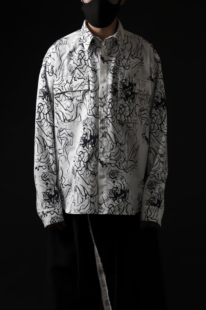 ALMOSTBLACK GRAPHIC PRINT SHIRT