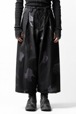 B Yohji Yamamoto THREE TUCKS WIDE PANTS / CAMOUFLAGE PAINT